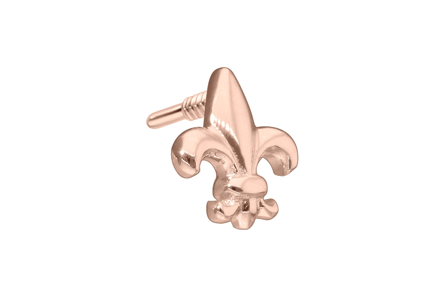14 Karat Gold Schraubaufsatz mit Außengewinde LILIE von Piercingline